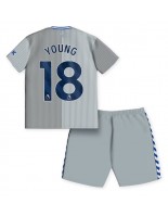 Everton Ashley Young #18 Alternativní dres pro děti 2023-24 Krátký Rukáv (+ trenýrky)